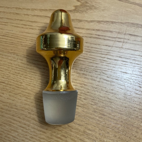 Bohemian Czech Ruby Red Gold Gilt Crystal Decanter & 4 Glasses Enamel Flowers - Picture 8 of 15